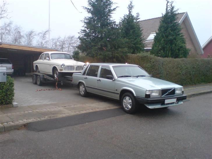 Volvo 121 Amazon B20 - Bilen ryger i HI :-) Med træk dyret i front :-P billede 17