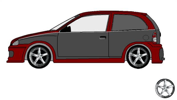 Opel Corsa (solgt) - Forestilling om hvordan den ser ud, i færdig tilstand billede 2