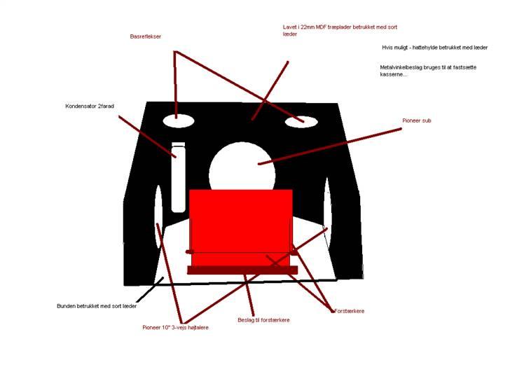 Mazda Mx3 se profil, sælges!!!  - Idétegning til det anlæg jeg skal bygge op, når jeg lige får pengene til det... billede 11