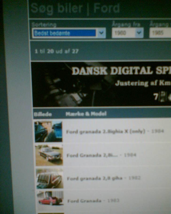 Ford granada 2,8 ( solgt ) - jep en 3 plads til mors granada....ssssssss billede 19