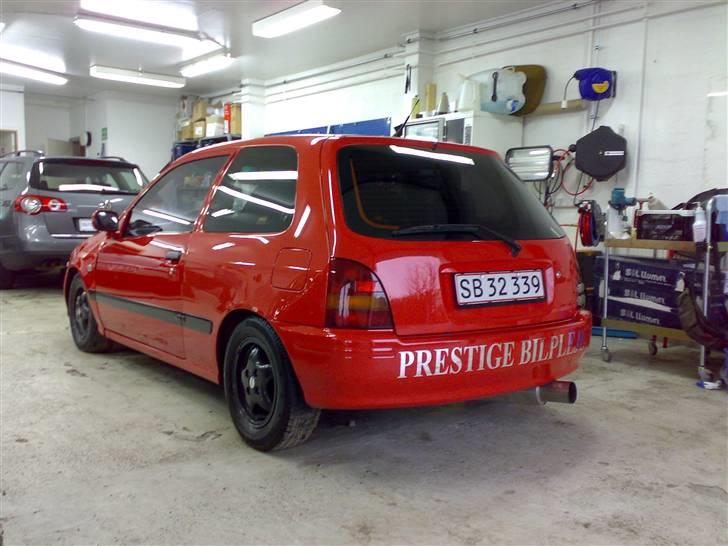 Toyota starlet 1,5 turbo *solgt* - lidt mere ny poleret med en anelse firma reklame billede 4