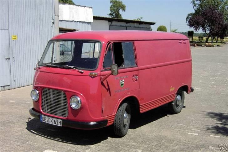 Ford Taunus Transit - Solgt - Billede af bilen da jeg hentede den i Stuttgart billede 1