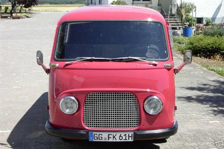 Ford Taunus Transit - Solgt - Billede af bilen da jeg hentede den i Stuttgart billede 3