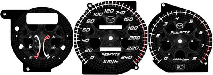 Mazda 323F GT *Solgt* - Næste projekt. :) På med dem på transperant papir, og på mine hvide skiver ;) billede 19