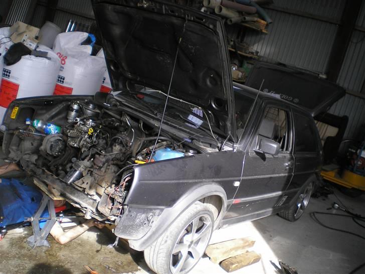 VW Golf II TD -totalskadet:( billede 6
