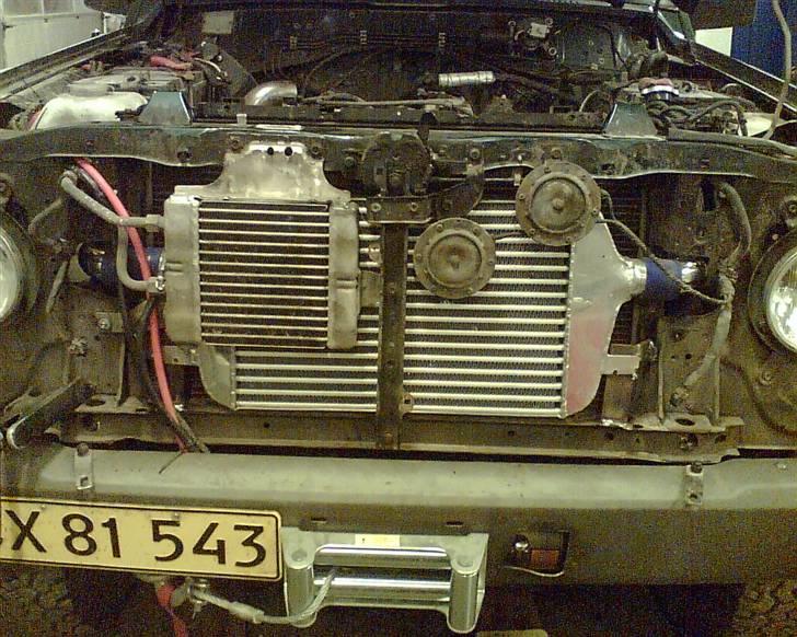 Nissan patrol gr 2,8 bortgivet - så kom der intercooler på.. det har godt nok hjulpet billede 8
