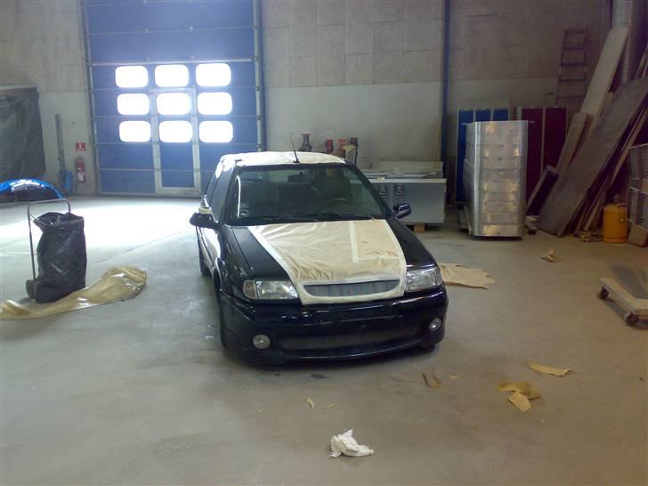 Citroën saxo 16v SOLGT - prøvede lige at lege lidt med noget tape og papir billede 6