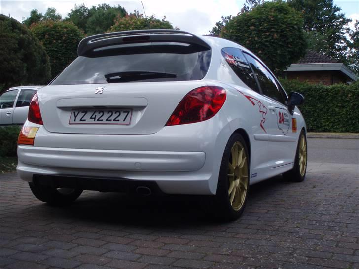 Peugeot - 207 - Da jeg skulle til Le Mans for 6. gang i træk syntes jeg 207´eren skulle dekoreres lidt ;-) billede 4