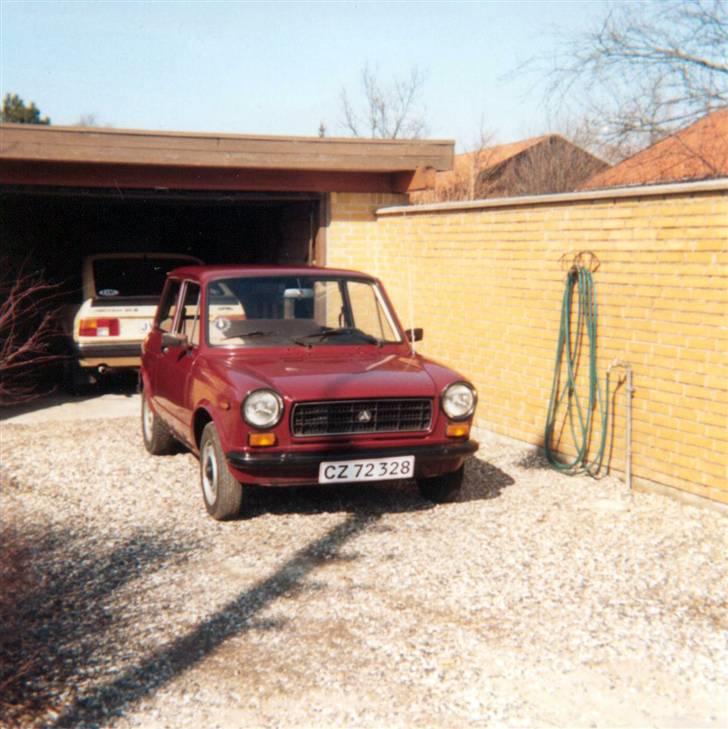 Autobianchi A112 E - Min 1977´er længe inden jeg måtte køre i den. Året er 1987. billede 8