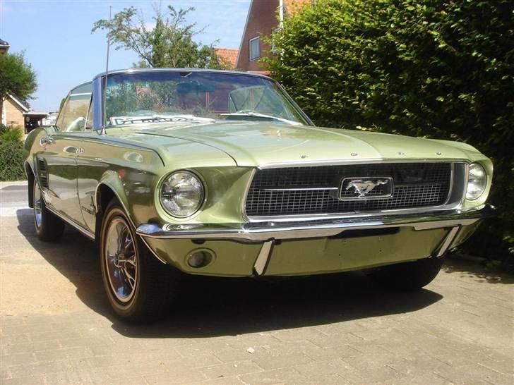 Ford Mustang convertible - Fronten lige inden nr.pl. bliver skruet på billede 2