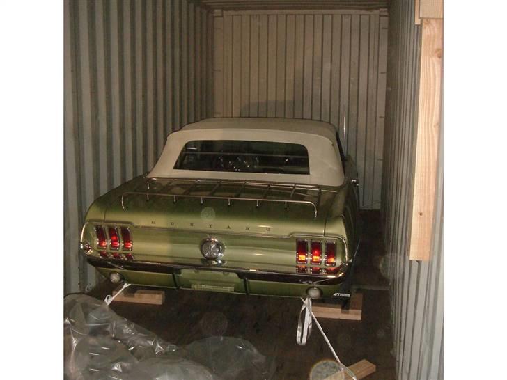 Ford Mustang convertible - Her er bilen endnu ikke kommet ud af transport containeren billede 5