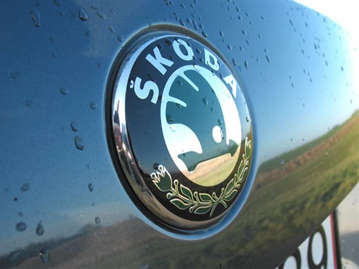 Skoda Octavia Elegance 1.9 TDI  - Logo bag på close up. billede 2