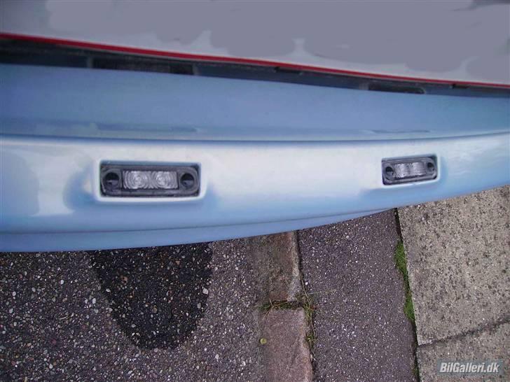 Opel Astra F Gsi 16v  - Diode nummerpladelys bygget i org. bagkofanger billede 18