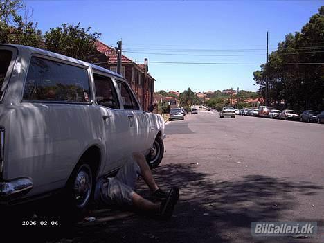Amerikaner Holden Kingswood - Sydney, kardangen efterspændes billede 8
