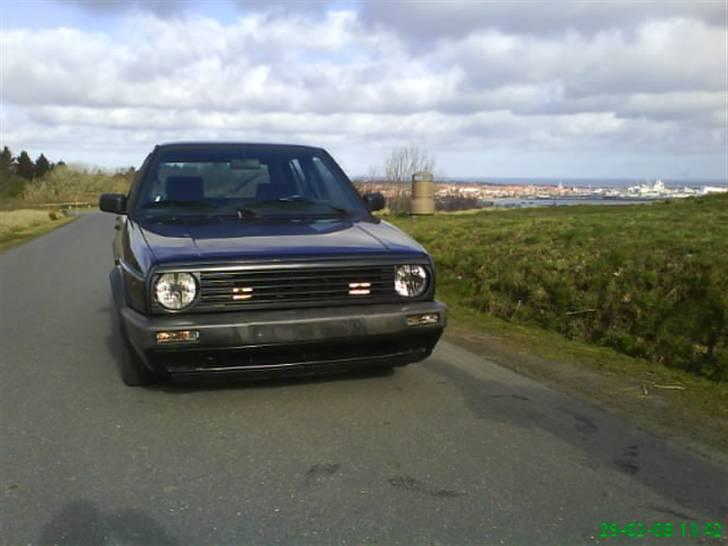 VW golf 2 solgt - forlygter med kryds og klare blink med positions lys billede 17