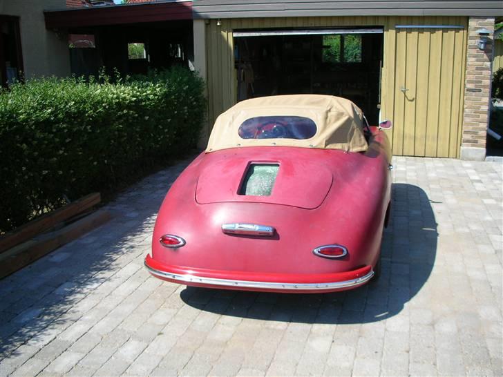 Porsche 356 speedster R - 8/11 - 07 inden syn - kalechen er blevet skiftet til sort billede 7