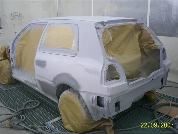 VW Golf 3 1,8 - Her er den blevet grundet, så man kan se den er blevet lavet lige efter bogen ;o) billede 10