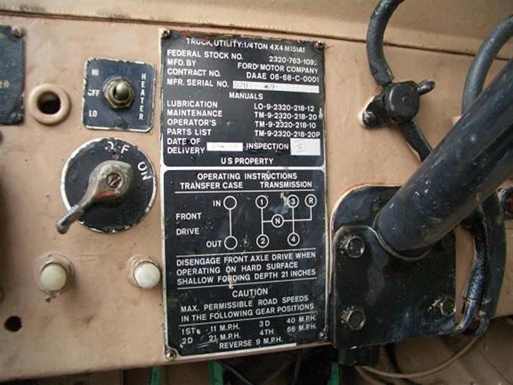 Ford M151 Mutt 4X4 (Solgt) billede 9