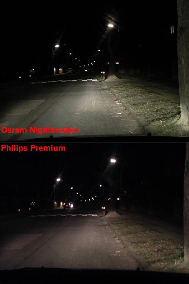 Peugeot 206 XS 1.6 (solgt) - Udsigten fra 206´eren med Osram Nightbreaker og Philips Prenium...  billede 13