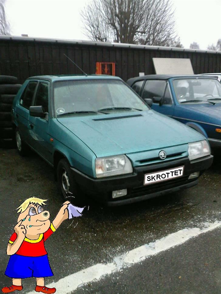 Skoda Favorit 1.3 (skrottet) - Sidste billede af min lille pus billede 12