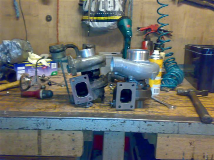 Nissan 200sx S13 -SOLGT- - billede fra montering af lader.  std vs. gt2860r billede 4