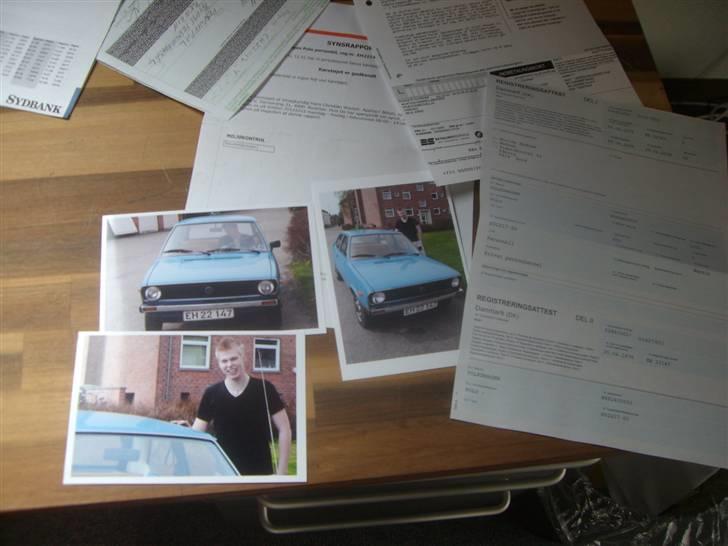 VW Polo 1 L *Orginalen*  - Reg attest og billeder af den nye ejer taget af den gamle :D billede 13