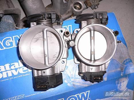 VW golf 3 gti 16v  - original spjældhus og hjmmelavet, som er blevet drejet op og lavet ny spjæld til, 4 mm støre billede 7