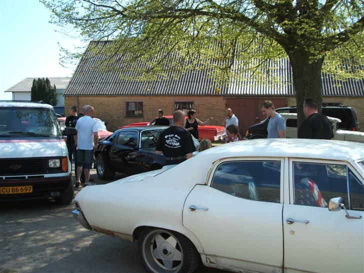 Chevrolet Chevelle - så klubben lige samlet for en lille køre tur .. min den hvide jo hehe ..  billede 13