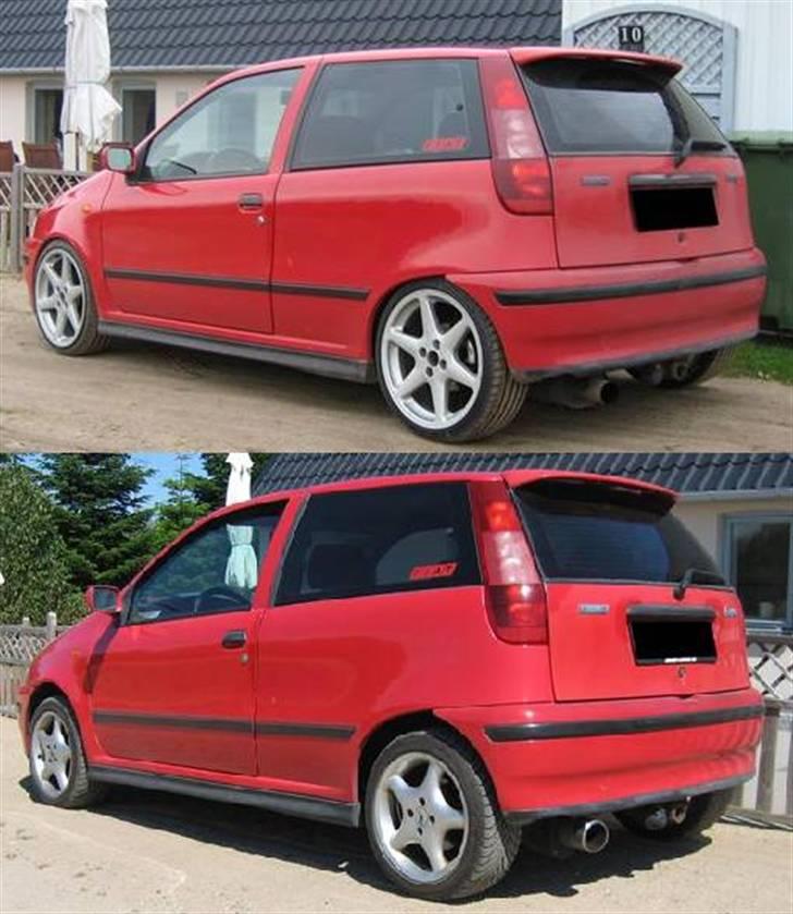 Fiat Punto GT Turbo SOLGT - Std højde med 15" og sænket med 17" billede 16