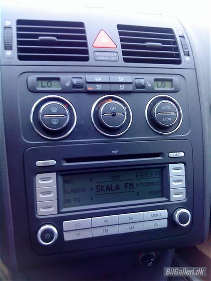 VW Touran Highline - 20"  - Radio/CD fra en 07 Model, Crom ringe om climatronic :-) billede 12