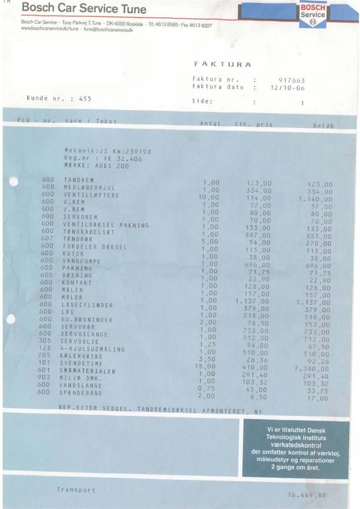 Audi 200 Turbo Quattro SOLGT billede 6