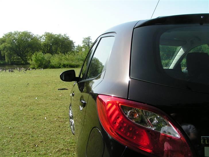 Mazda 2 advance - Jeg er helt vild med bilens linjer. Til trods for det er en 5-dørs, har den et 3 dørs/coupé agtigt udseende. En faktor i valget af bilen, helt sikkert. billede 7