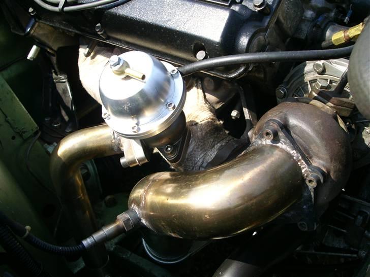 Saab 99 turbo16v Special - 38mm Wastegate. Rustfri 3" Downpipe. Powerwrap på manifold. billede 16