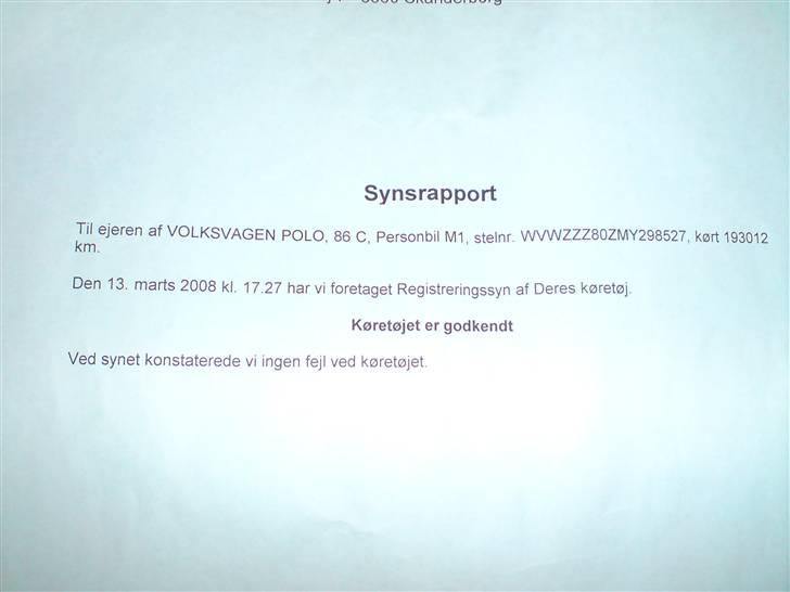 VW polo coupe solgt - syns raport ingen angmærkninger billede 12