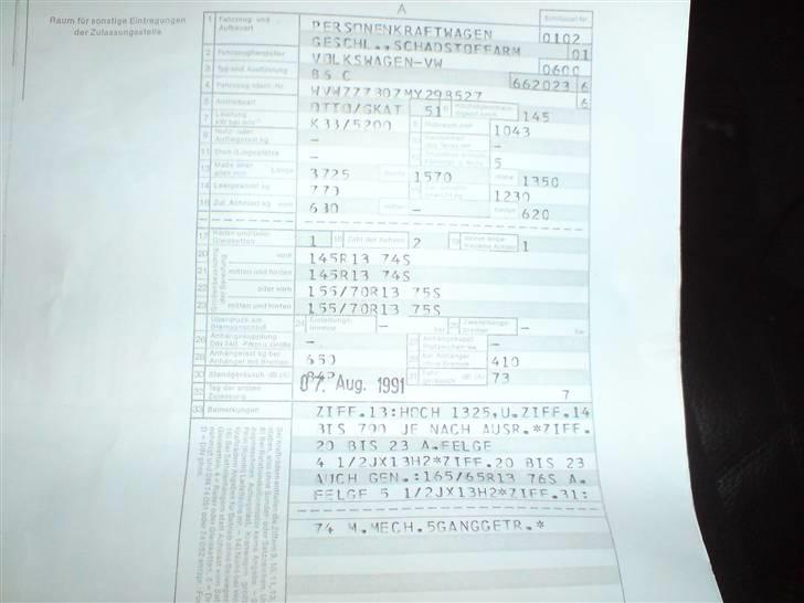 VW polo coupe solgt - tysk papir billede 13