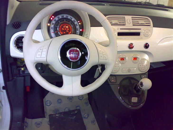 Fiat 500 1,3 Lounge  - instrumentbrat med  klima billede 8
