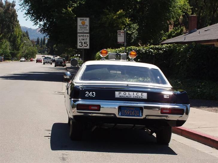 Amerikaner Plymouth CopCar - "Smile... You´re on Radar !!!" billede 3