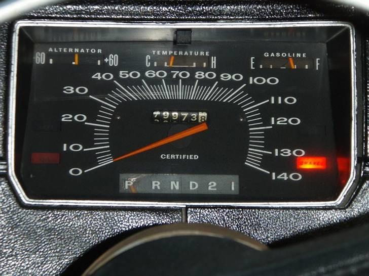 Amerikaner Plymouth CopCar - "Certified" speedometer. Altså kalibreret... Findes KUN i Politibiler.... billede 12