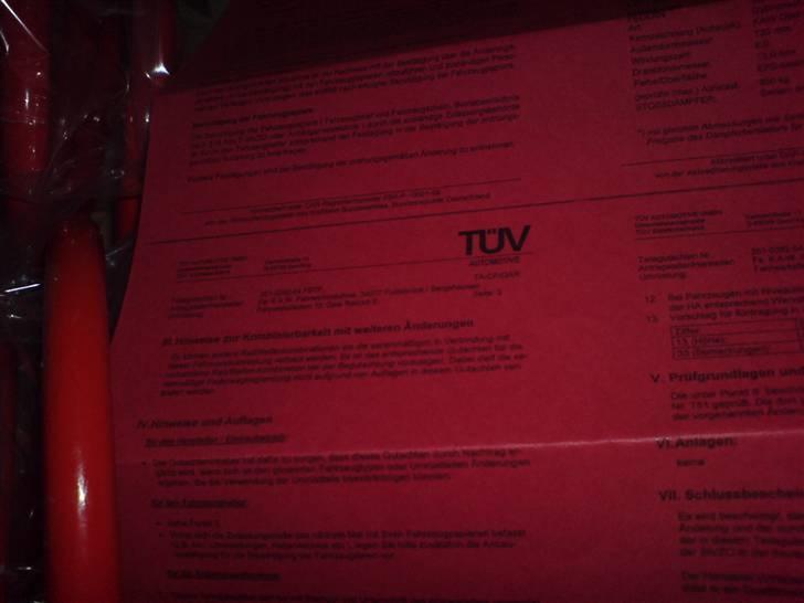 Opel Rekord 2,2i solgt - T.U.V godkendelse på mit K.A.W sænkningsfjedesæt 50/ 35 billede 6