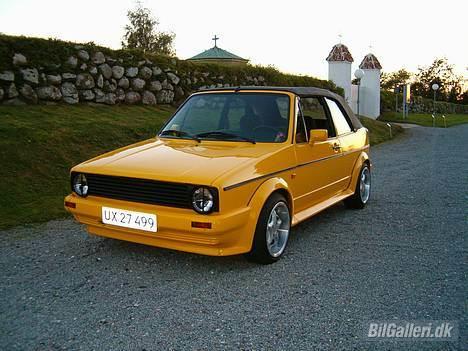 VW golf 1 cabriolet. (solgt) - lidt tysker stil :o)  dog er de fælge solgt billede 1
