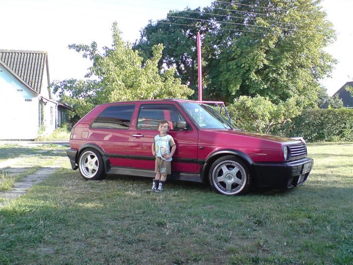 VW Golf 2 total skadet - min søn billede 2