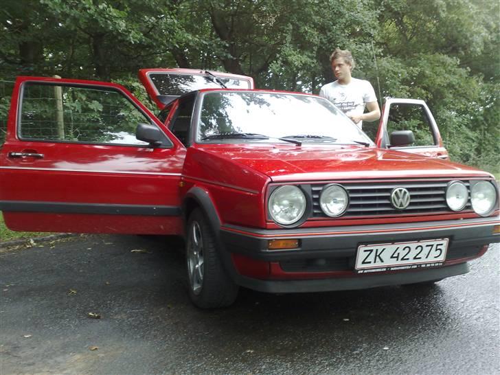 VW Golf II  total skadet - På vej til laden. ( PIt stop ) billede 11