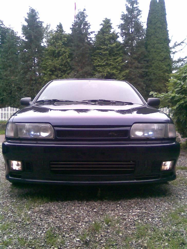 Nissan Primera SOLGT - Min nye hjemmelavet kofanger. Med elpoleret  rustfri stål stænger billede 17