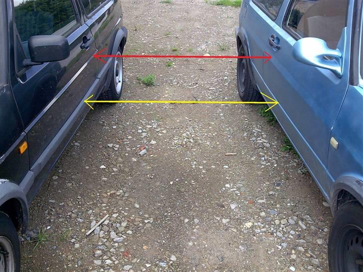 VW Golf 2 - Her kan man se hvad jeg har spartlet væk få at få en mere "ren" overflade billede 4