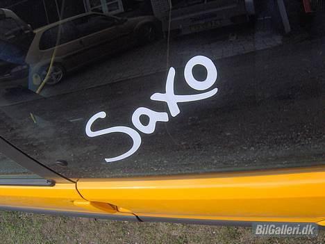 Citroën Saxo VTS Cup *TOTALSKADET - Saxo logo, som sidder på begge sider af bilen.. billede 5