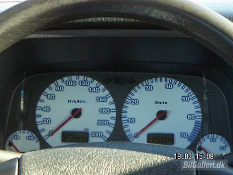 VW 1,8 cl - Hjemmelavede røde nåle i mit speedo billede 3