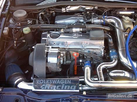 VW corrado  (SOLGT) - dette er så mit dejlige motor rum, der blev lavet da der blev sat kompressor på. billede 7
