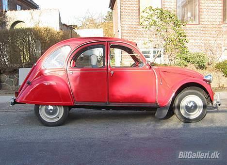 Citroën 2CV - Billede fra første og sidste gang vi solgte "vores" 2CV billede 3