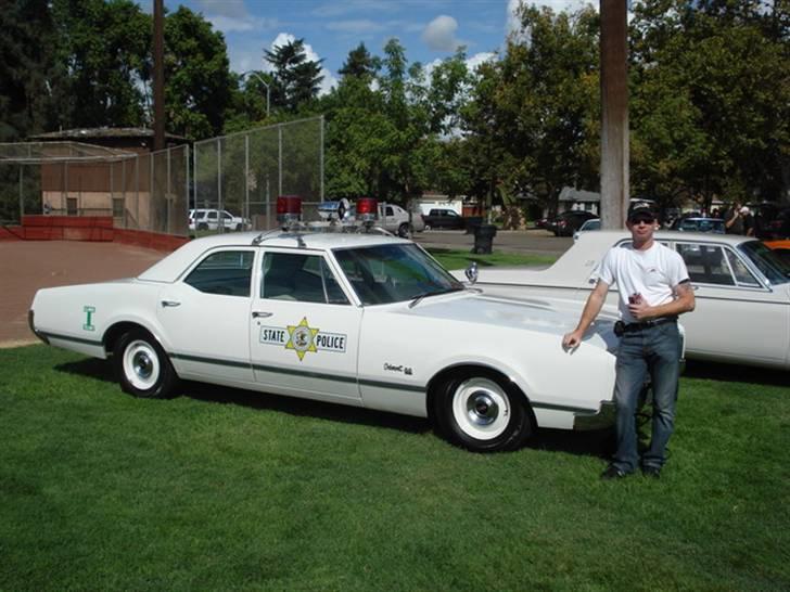 Amerikaner Oldsmobile I.S.P. *SOLD* - Her et  billedet taget til træffet i Ripon, Californien hvor jeg vandt en pokal for bilen. billede 1