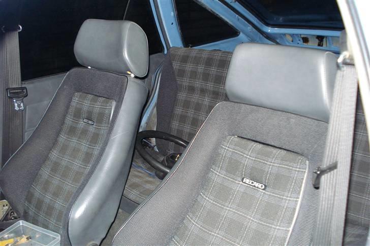 Opel Ascona C-CC Vinterbil. - Recaro kabine som i den grønne.. Bare i stof. Det er lidt mere retro.. billede 10